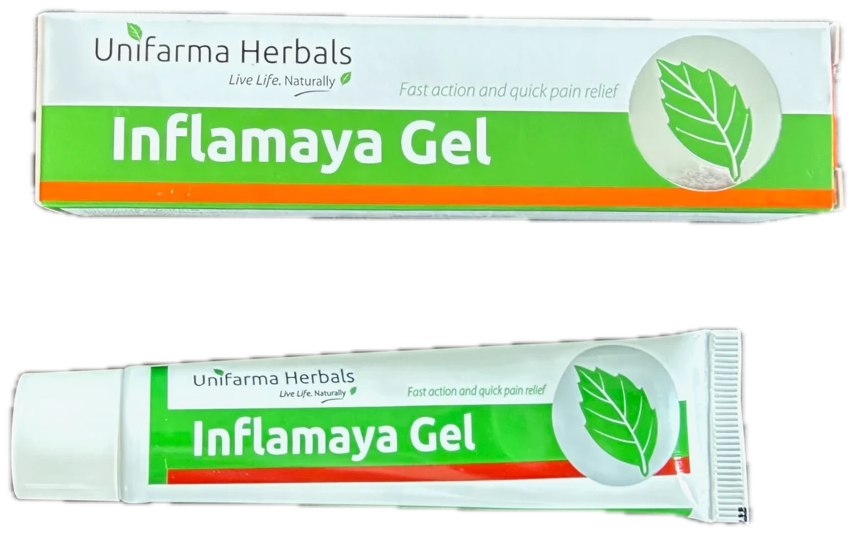 Inflamaya Gel: box and 30 g tube