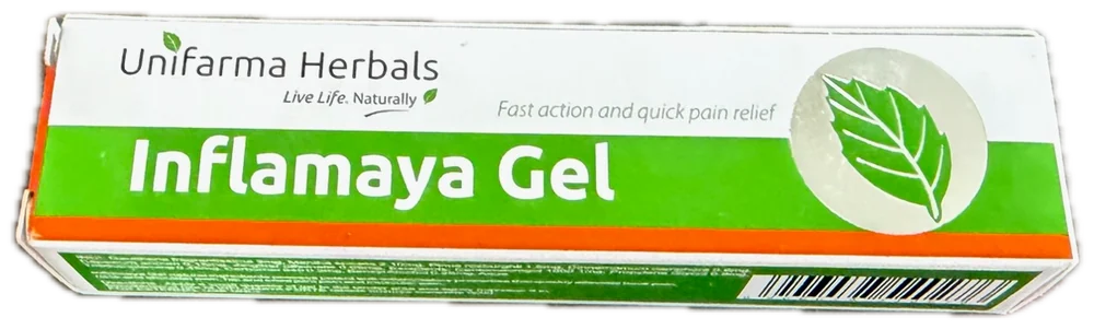 Front of the Inflamaya Gel box